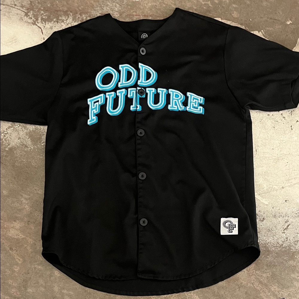 Zumiez Black Jersey with Blue Odd Future Text
